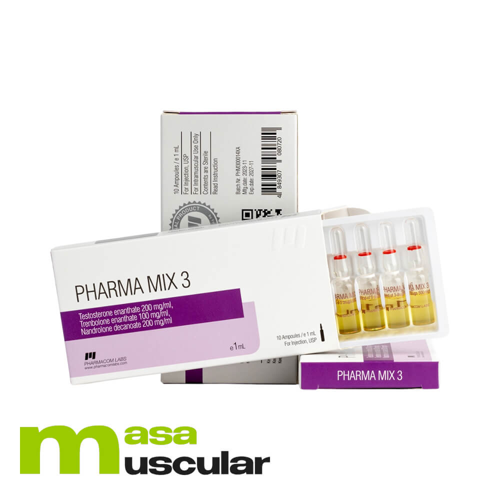 Pharma Mix 3 500 mg/ml (10 ampollas) Pharmacom Labs Pharma Mix 3 500 mg/ml (10 ampollas) Pharmacom Labs