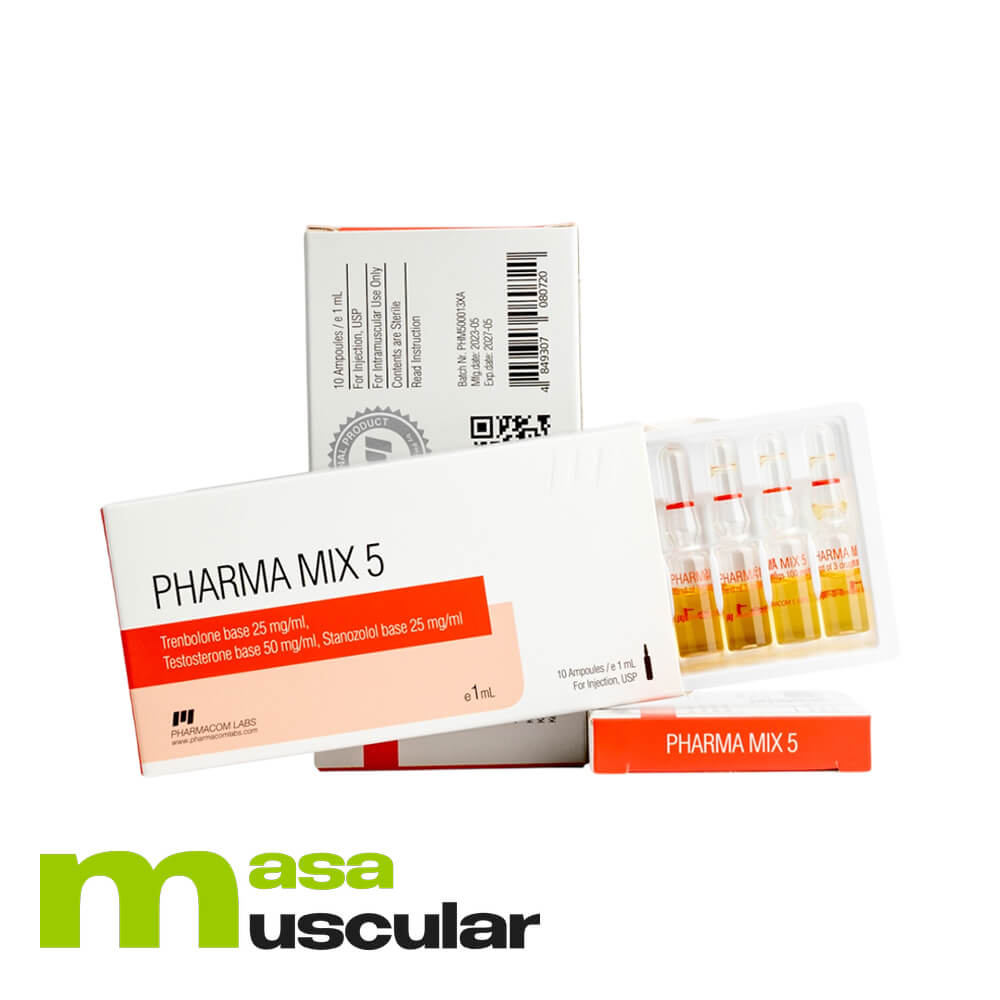 Pharma Mix 5 100 mg/ml (10 ampollas) Pharmacom Labs Pharma Mix 5 100 mg/ml (10 ampollas) Pharmacom Labs